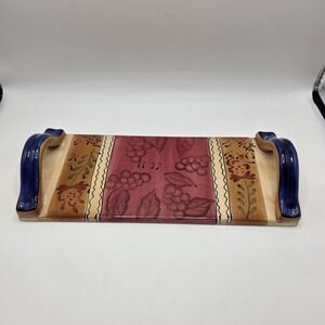 Ambiance Romance Nanette Vacher Handled‎ Cheese Tray 14" Rectangular Platter